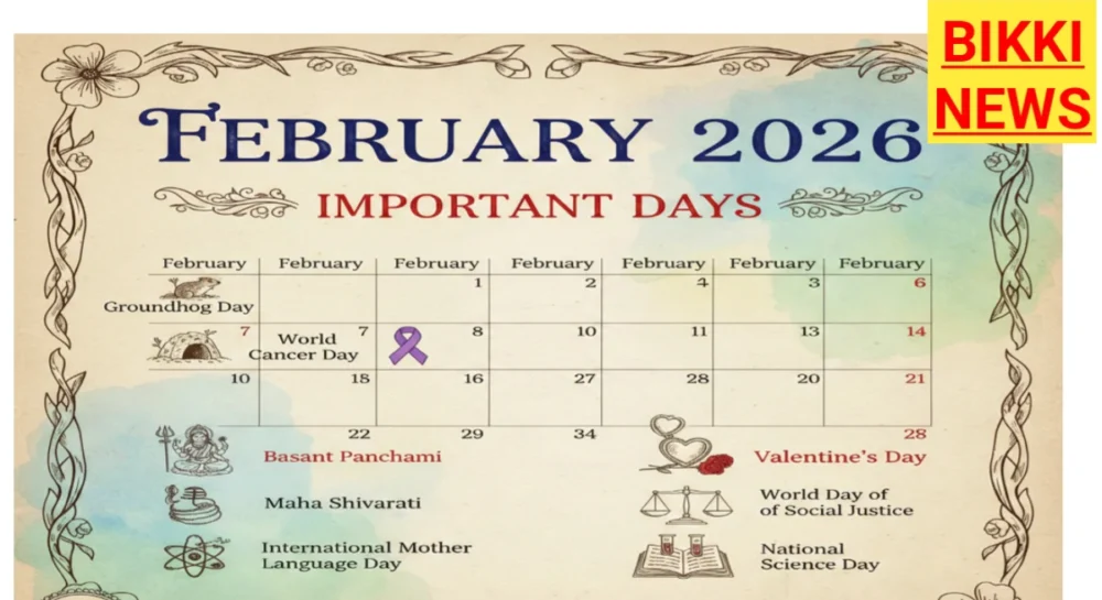 Important days list in february month - bikki news