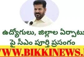CM REVANTH REDDY TODAY SPEECH ABOUT EMPLOYEES & NEW DISTRICTS