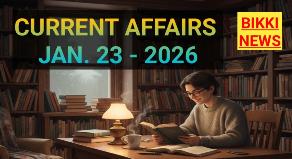 Current affairs january 23rd 2026 - కరెంట్ అఫైర్స్ - bikki news