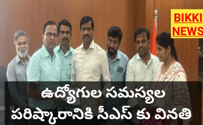 Employees - సీఎస్ దృష్టికి ఉద్యోగుల సమస్యలు 9 EMPLOYEES JAC CHAIRMAN LACCHI REDDY MEET CS RAMAKRISHNA RAO