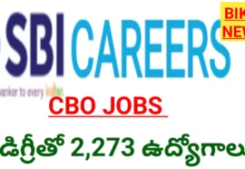 SBI CBO JOBS NOTIFICATION 2026