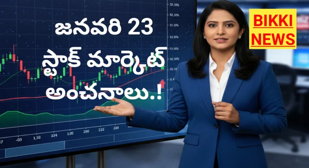 Stock market view on 23rd January 2026 bikki news
