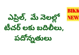 Teachers transfers and promotions