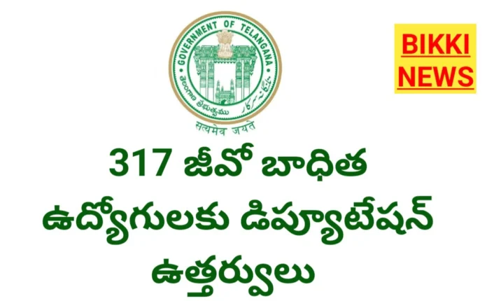 317 GO బాధిత ఉద్యోగులకు డిప్యూటేషన్ ఉత్తర్వులు 6 Deputation for 317 GO effected employees