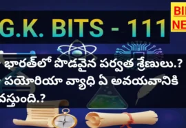 General knowledge bits in telugu - bikki news