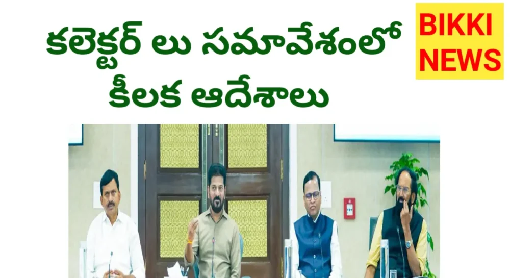 Cm Revanth Reddy - కలెక్టర్ లతో సమీక్ష సమావేశంలో కీలక ఆదేశాలు Review meeting by cm revanth reddy with collectors - bikki news