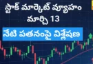 Today Stock market Review – march 13th strategy