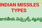 Indian missiles list : భారతీయ క్షిపణి వ్యవస్థ - bikki news