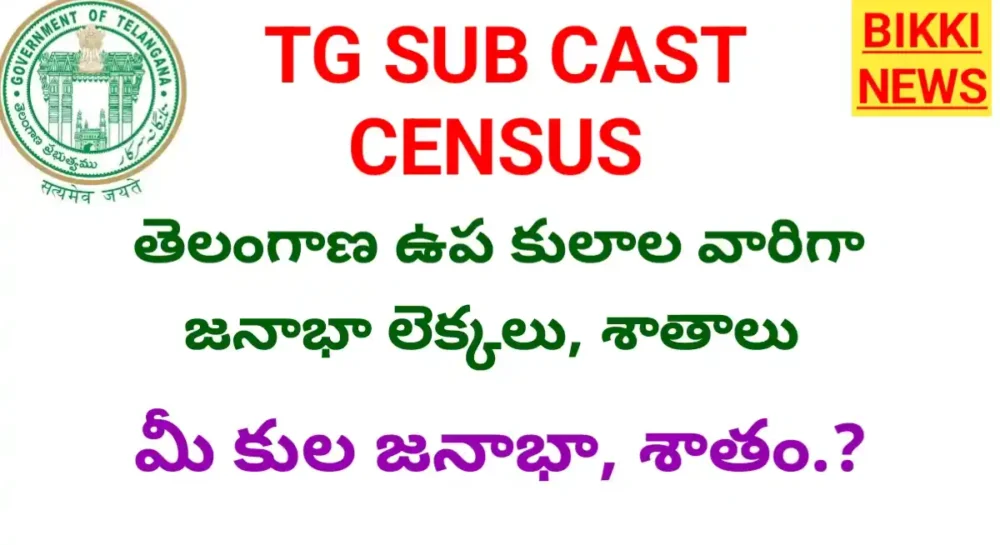 Tg sub caste census