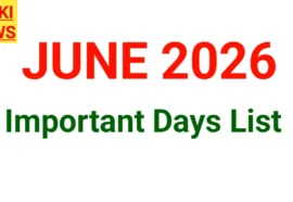 Important days list in june month 2026 - bikki news