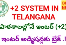 Intermediate in schools - తెలంగాణలో +2 పైలట్ ప్రాజెక్టు - bikki news