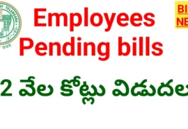 Employees pending bills - ఉద్యోగుల బకాయిలకు 2 వేల కోట్ల విడుదల - - bikki news