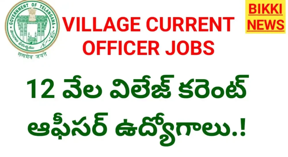 Village current officer jobs