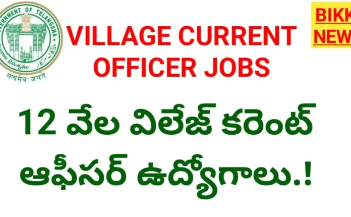 Village current officer jobs - 12 వేల ఔట్ సోర్సింగ్ ఉద్యోగాలు - bikki news