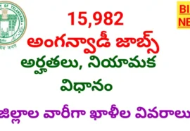 Telangana anganwadi jobs vacancies 2026 - నోటిఫికేషన్ లు షురూ, అర్హతలు, ఖాళీల వివరాలు - bikki news