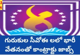 Telangana gurukula coe contract jobs