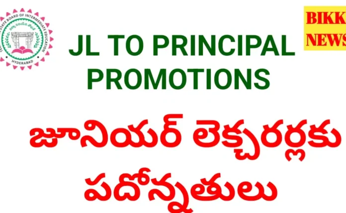 Jl to principal promotions - మరో 19 మంది జేఎల్స్ కు పదోన్నతి - bikki news