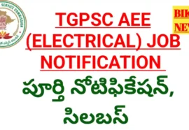Tgpsc aee electrical job notification 2026 పూర్తి నోటిఫికేషన్ - bikki news