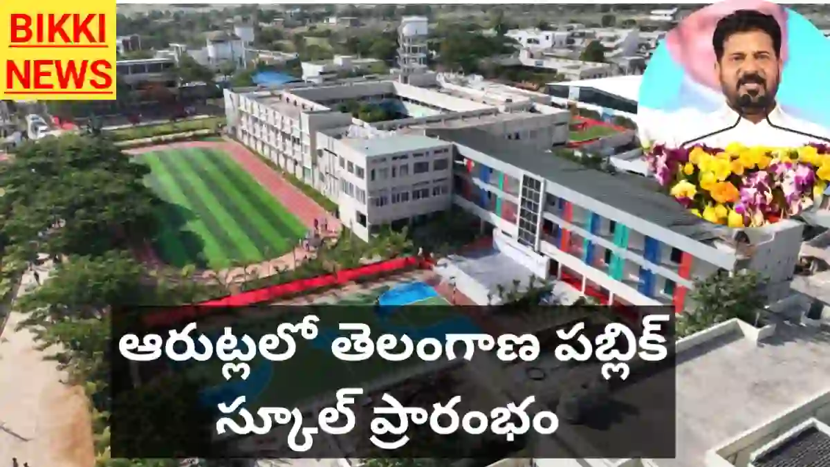 Telangana public school - ఆరుట్ల తెలంగాణ పబ్లిక్ స్కూల్ ప్రారంభం - bikki news