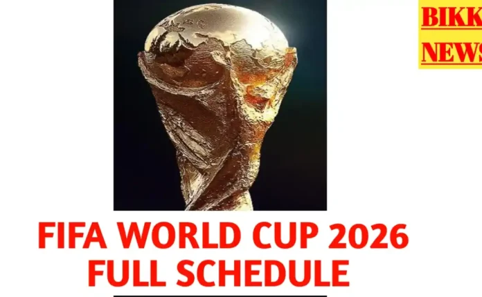 Fifa world cup 2026 schedule