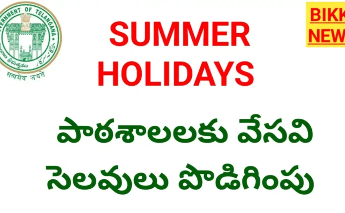 Summer holidays - తెలంగాణ పాఠశాలలకు వేసవి సెలవులు పొడిగింపు - bikki news