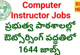 Computer instructor jobs in govt schools