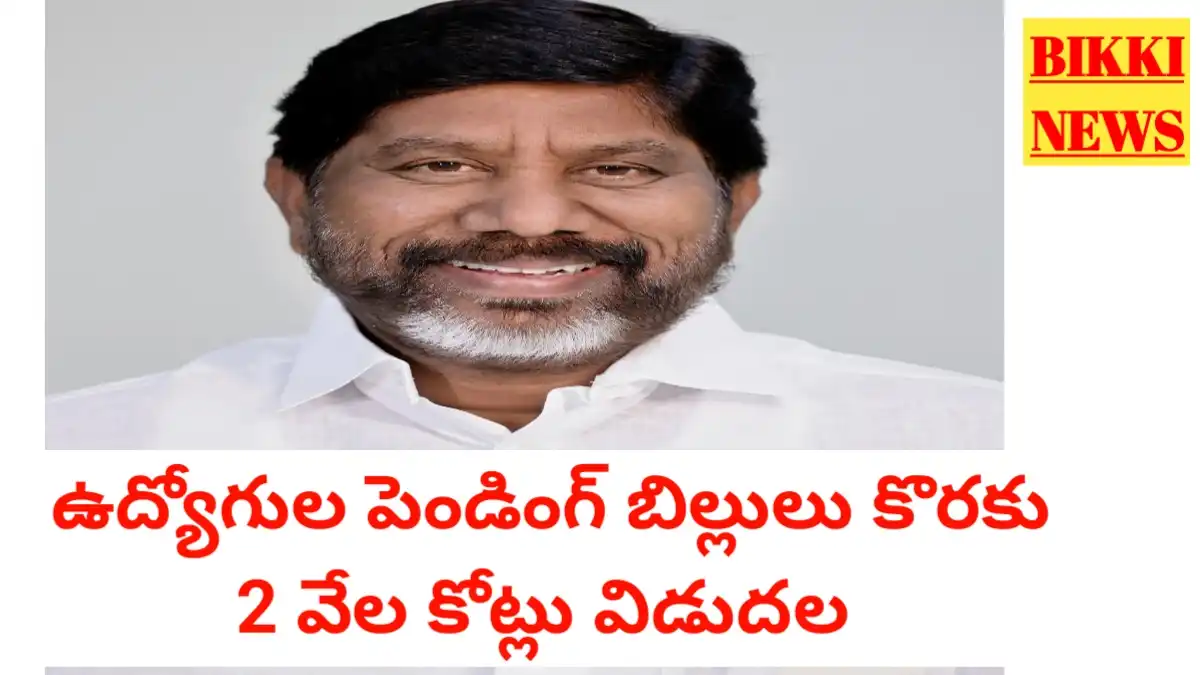 Employees pending bills - ఉద్యోగుల బకాయిలు కొరకు 2 వేల కోట్లుశవిడుదల - bikki news