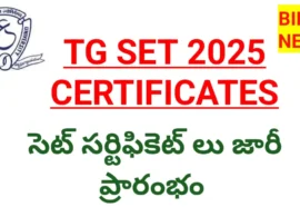 Tg set 2025 certificates issue date