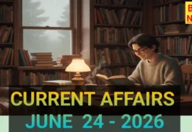 Top current affairs in telugu 24 june 2026 - కరెంట్ అఫైర్స్ - bikki news