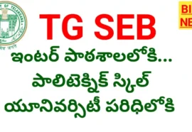 Tgseb - ఇంటర్ పాఠశాలలోకి, పాలిటెక్నిక్ స్కిల్ వర్శిటీ పరిధిలోకి - Bikki News Telangana state education board