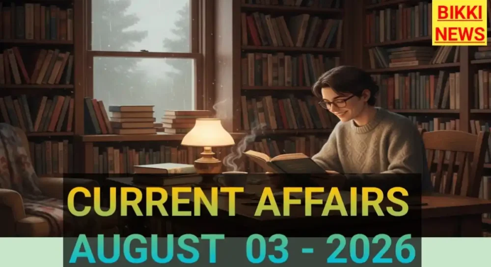 Today top current affairs by bikki news