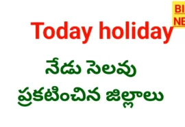 Today holiday