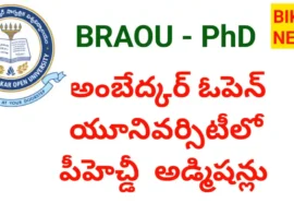 Braou ph. D admission 2026