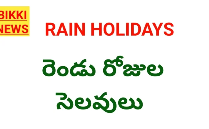 Rain holidays bharadi kothagudem district.