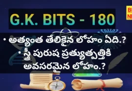 Daily telugu gk bits by bikki news