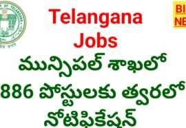 Municipal Department 886 Posts - తెలంగాణ మున్సిపల్ శాఖలో 886 పోస్టుల భర్తీకి త్వరలో నోటిఫికేషన్ Telangana municipal department 886 posts-recruitment 2026