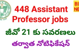 Assistant Professor Jobs 2026 - జీవో 21 కి సవరణలు Assistant professor jobs 2026 with corrections of go 21