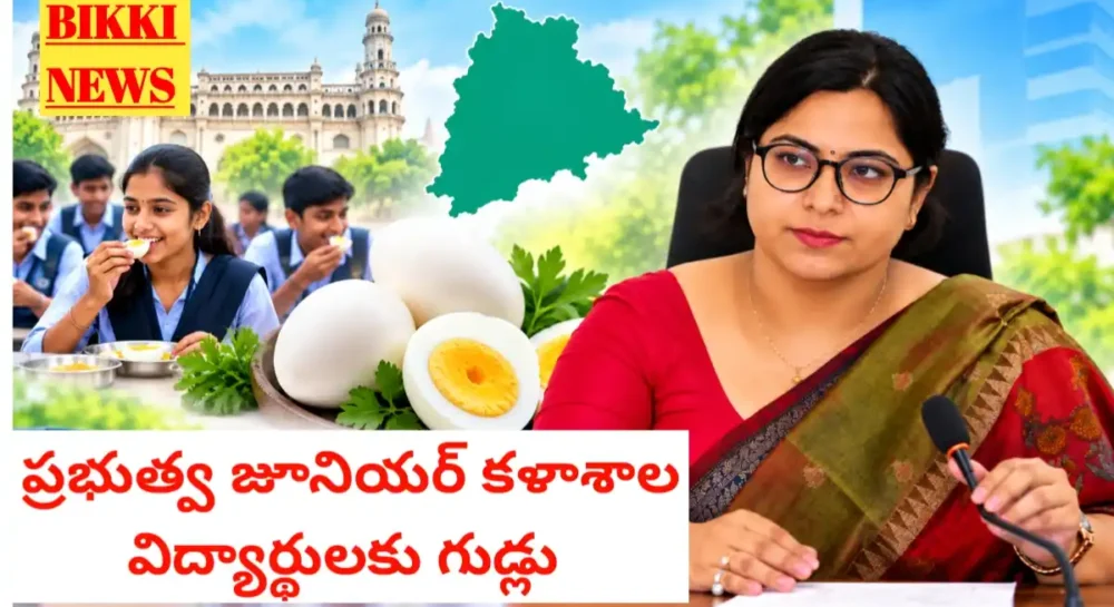 Eggs for govt junior college students