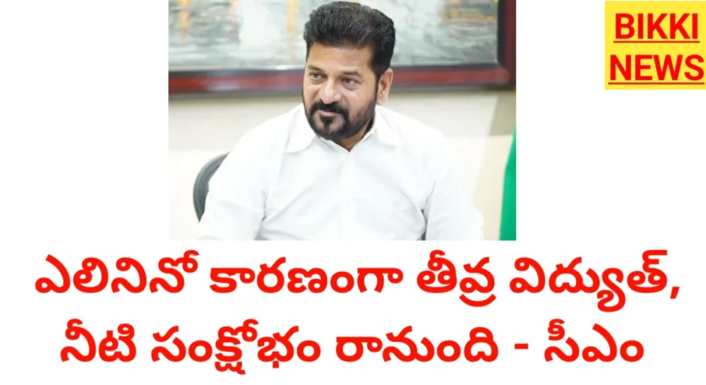 El nino effects telangana badly says cm revanth reddy