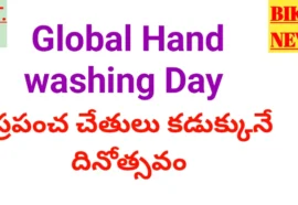 Global Handwashing Day October 15Th - ప్రపంచ చేతులు కడుక్కునే దినోత్సవం Global handwashing day october 15th