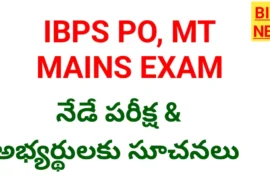 Ibps po mains exam 2026