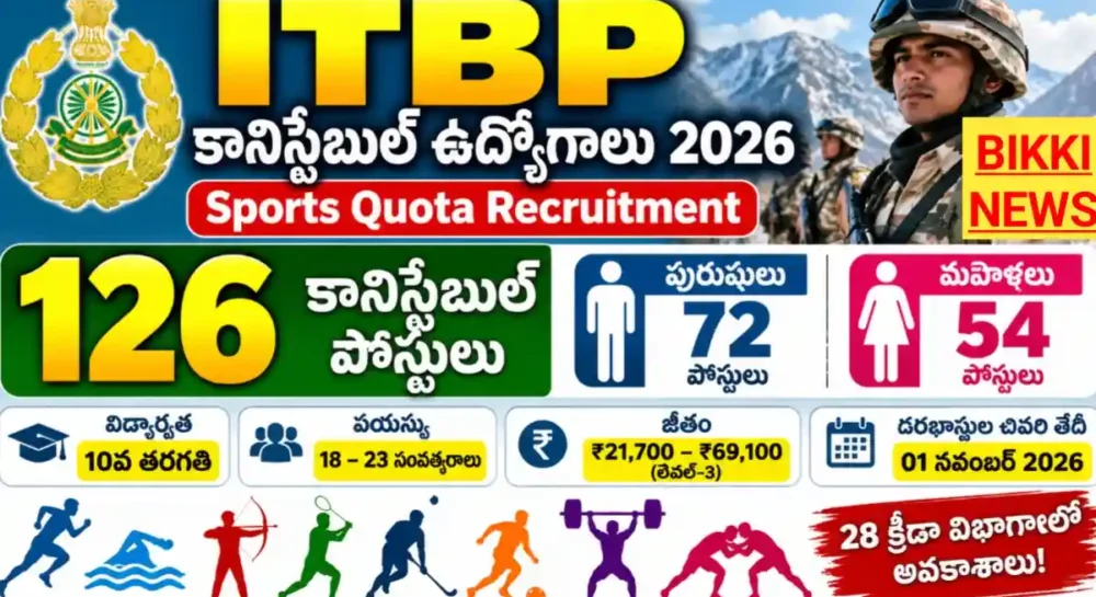 Itbp constable recruitment 2026