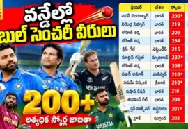 Odi Double Century Records - వన్డేలలో 200కు పైగా పరుగులు చేసిన క్రికెటర్ల జాబితా Odi double century records