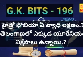 Standard Gk Bits In Telugu Part 196 - జీకే బిట్స్ Standard gk bits in telugu part 196