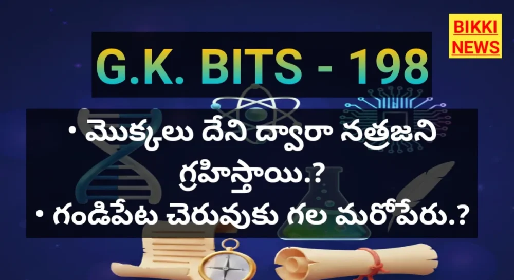 Standard gk bits in telugu part 198
