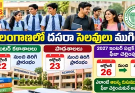 Inter Colleges Reopen - 22న ఇంటర్ కళాశాలలు పునః ప్రారంభం Telangana inter colleges reopen on 22nd october
