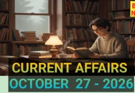 Today Current Affairs In Telugu 27Th October 2026 - కరెంట్ అఫైర్స్ Today current affairs in telugu 27th october 2026