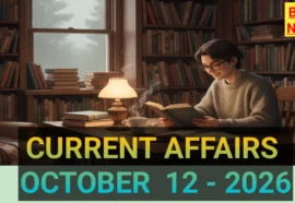 Today Top Current Affairs In Telugu 12Th October 2026 - కరెంట్ అఫైర్స్ Today top current affairs in telugu 12th october 2026