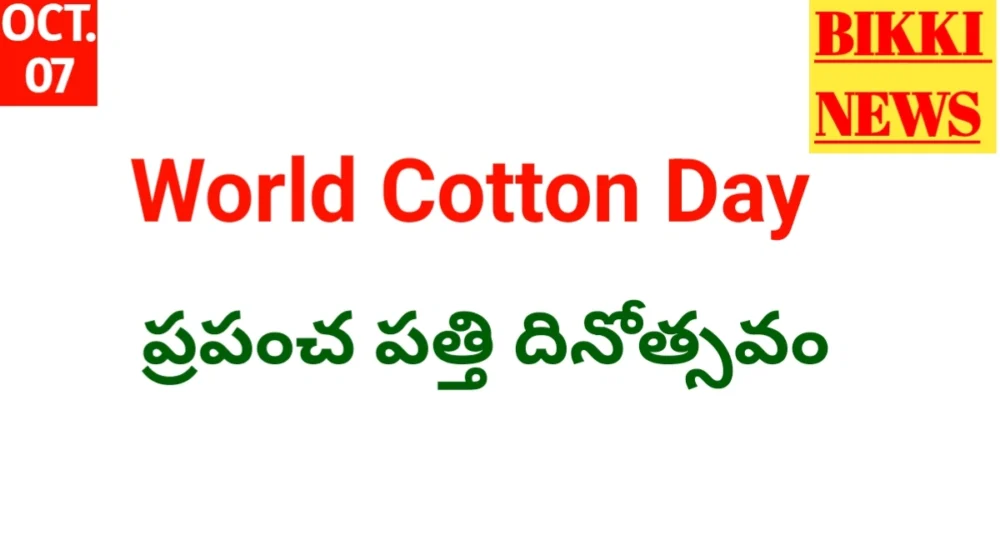 World cotton day